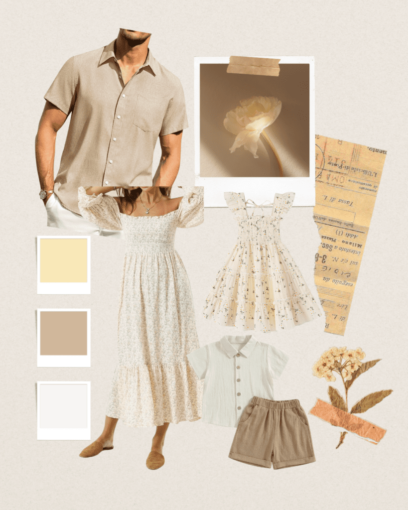 Timeless Spring family photoshoot outfit  inspiration