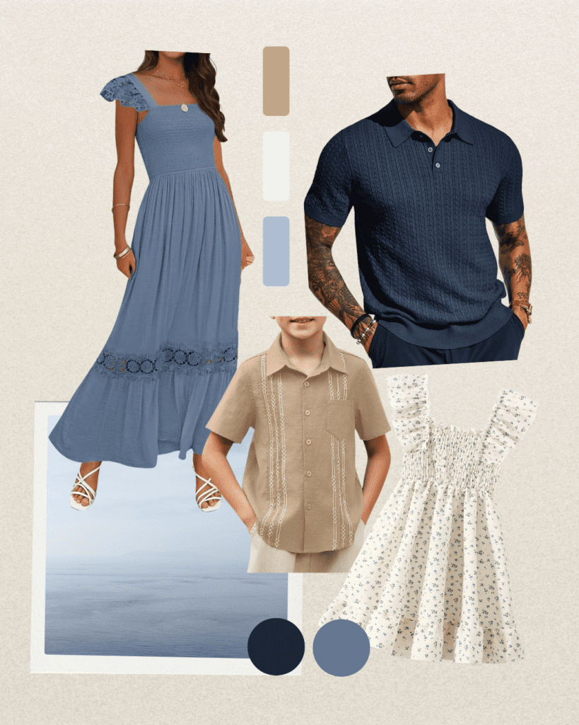 Timeless Summer family photoshoot outfit  inspiration